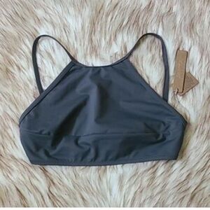 Skims recycled swim high neck top